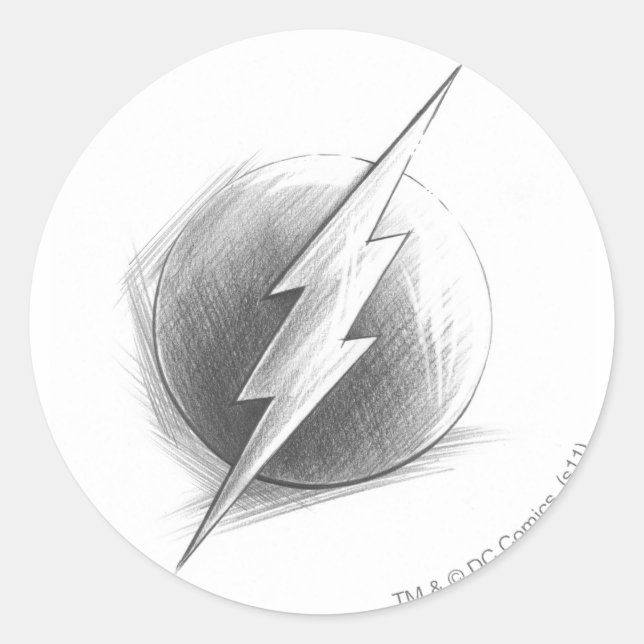 Flash Insignia Classic Round Sticker (Front)