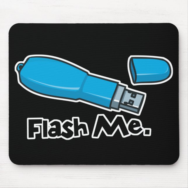 flash me flash drive design mouse mat (Front)