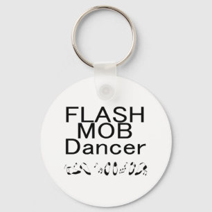 Flash Mob Dancer Dancing Feet Key Ring