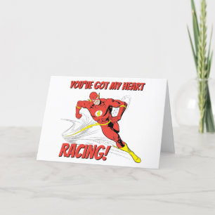 Flash - You've Got My Heart Racing Valentine Holiday Card