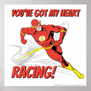 Flash - You've Got My Heart Racing Valentine Poster