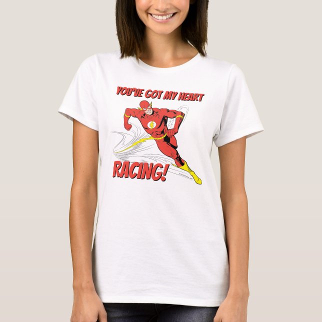 Flash - You've Got My Heart Racing Valentine T-Shirt (Front)