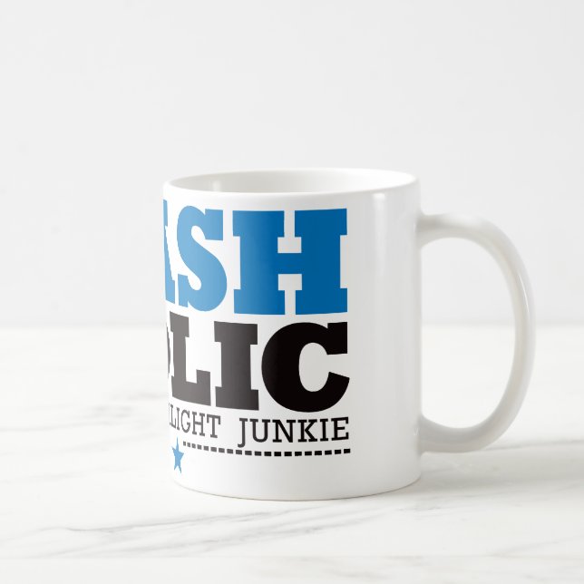 Flashaholic – Ultimate Flashlight Junkie - Blue Coffee Mug (Right)