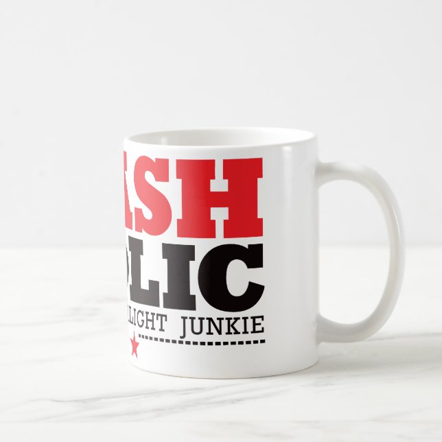 Flashaholic – Ultimate Flashlight Junkie - Red Coffee Mug (Right)