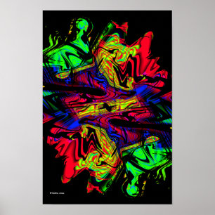 Flashback Modern Abstract Art Poster