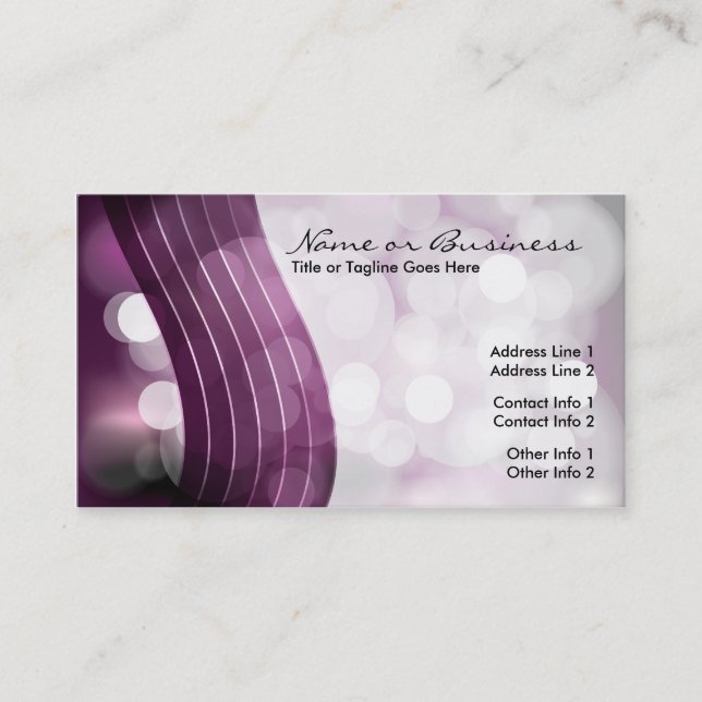 flashing lights business card (Front)