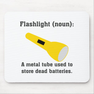 Flashlight definition funny t-shirts and more. mouse mat