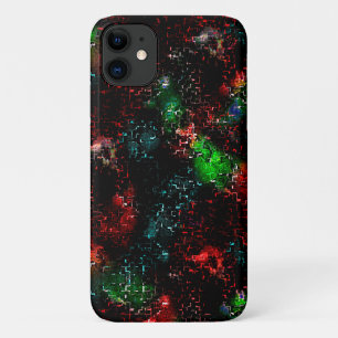 Flashy color patches under dark and mosaic traces  iPhone 11 case