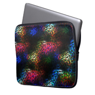 Flashy colourful alien brain or gut? laptop sleeve