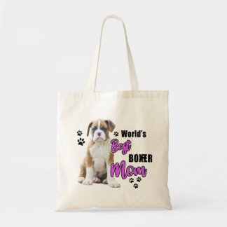 Flashy Fawn Boxer Puppy - Boxer Mum Tote Bag