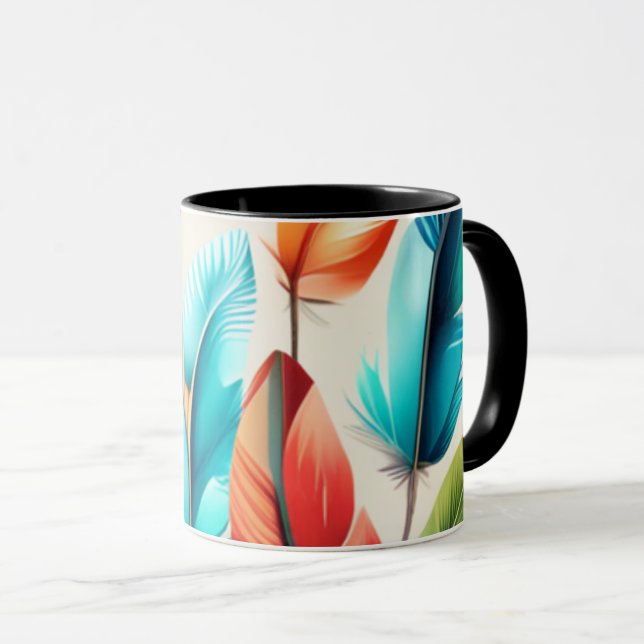Flashy Feathers  Mug (Front Right)