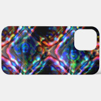 Flashy square coloured kaleidoscope with neon tone