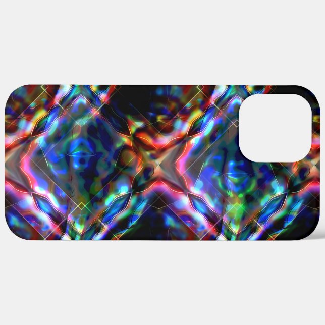 Flashy square coloured kaleidoscope with neon tone Case-Mate iPhone case (Back (Horizontal))