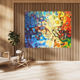 Flashy Texture Abstract Modern Art Canvas Print