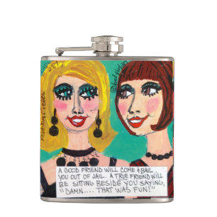 Flask-A good friend will come and bail you out of Hip Flask
