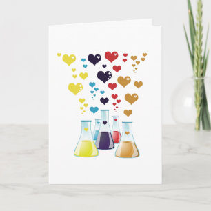 Flask, Erlenmeyer, Beaker, Chemistry, Laboratory Holiday Card