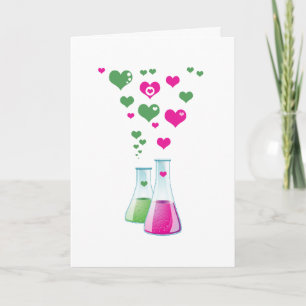 Flask, Erlenmeyer, Beaker, Chemistry, Laboratory Holiday Card