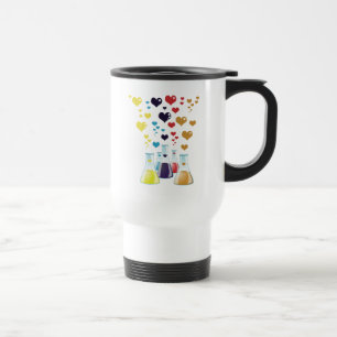 Flask, Erlenmeyer, Beaker, Chemistry, Laboratory Travel Mug