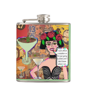 Flask-I can’t afford a vacation so I’m going t Hip Flask