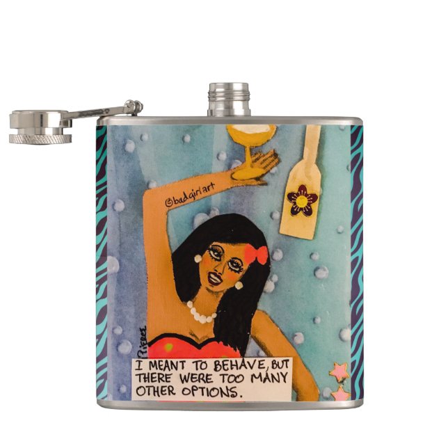 Flask-I meant to behave Hip Flask (Opened)