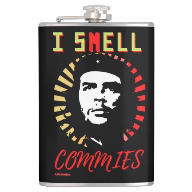 flask "I SMELL COMMIES" (Front)