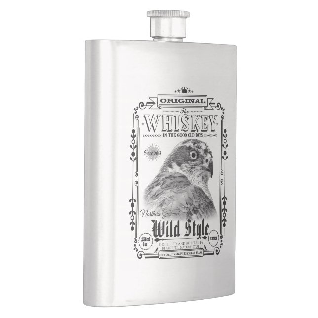 FLASK_Northern Goshawk Hip Flask (Right)