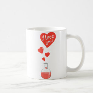 Flask of Hearts Geek I Love You Valentines Day Coffee Mug