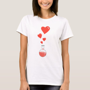 Flask of Hearts Science Geek Female T-Shirt