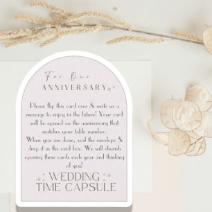 Flat Advice Card Wedding Time Capsule (w/ envelope