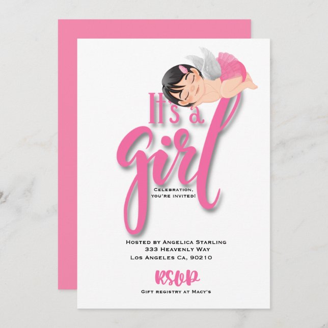 Flat Announcement Card (Front/Back)