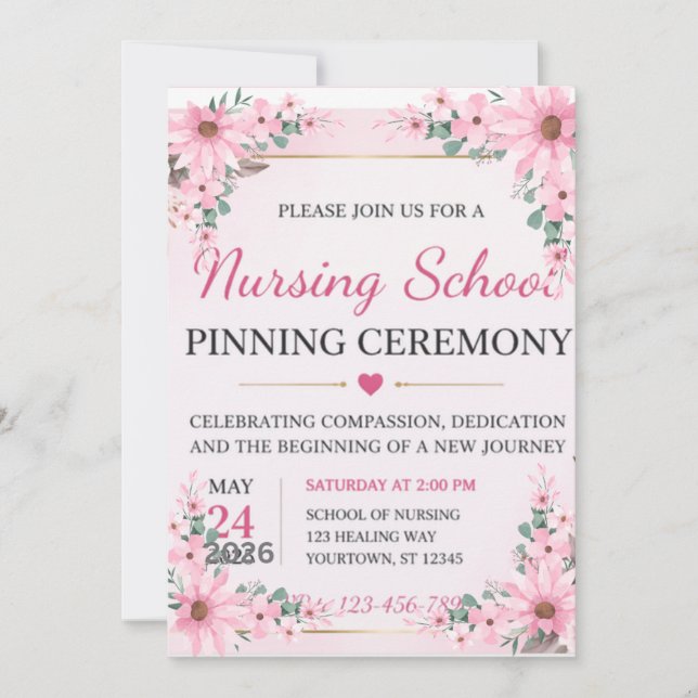 Flat Announcement Card (Front)