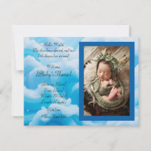 Flat Announcement Card