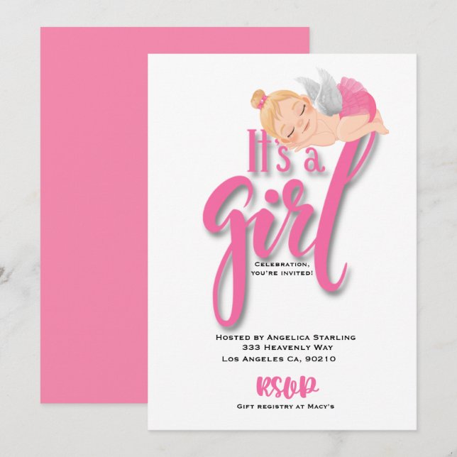 Flat Announcement Card (Front/Back)