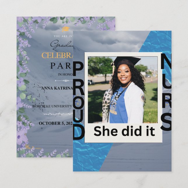 Flat Announcement Card (Front/Back)