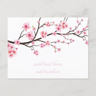 FLAT ANNOUNCEMENT POSTCARD : SAKURA BLOSSOMS
