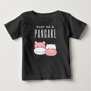 Flat As A Pancake Couple Hippo Hippo Lover Baby T-Shirt