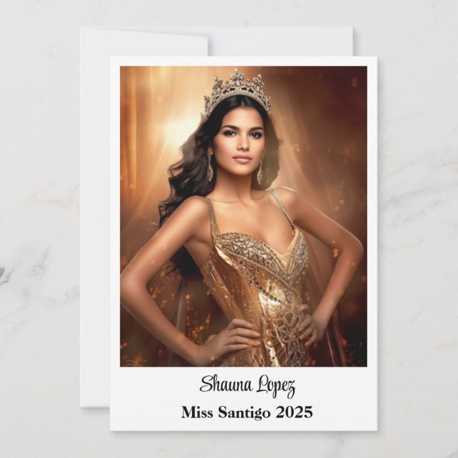 Flat Autograph Card (Front)