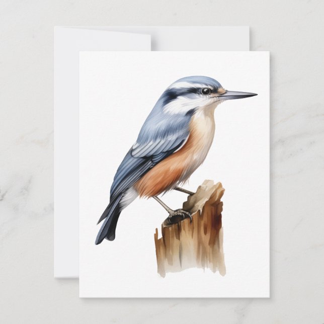 Flat Bird Card (Front)