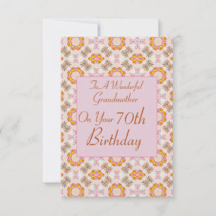 (Flat)  Birthday Card For Grandmother.