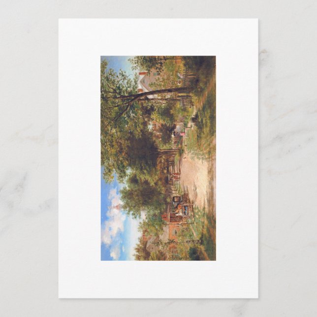 Flat Blank Holiday or Thank You Card (Front)