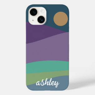 Flat Boho Abstract Landscape I Phone case