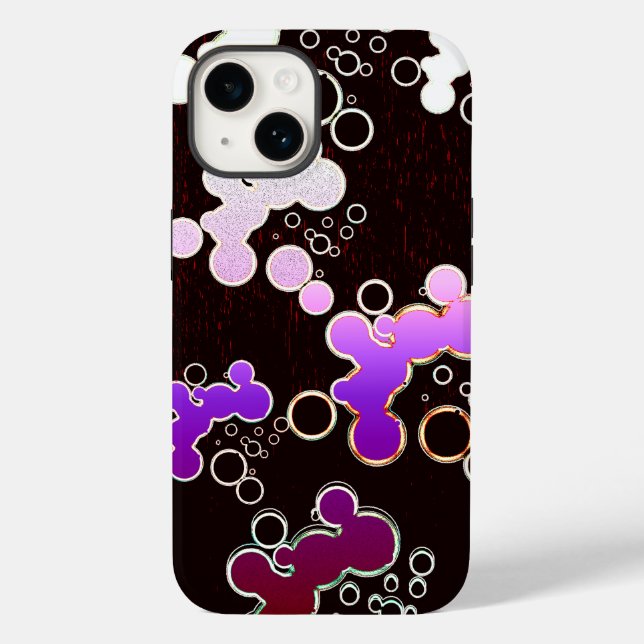 Flat Bubbles P P Case-Mate iPhone Case (Back)