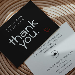 Flat Business Modern Thank You Cards