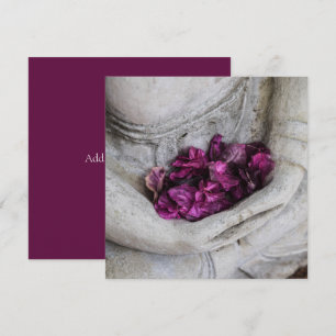 FLAT CARD : BUDDHA + BLOSSOMS