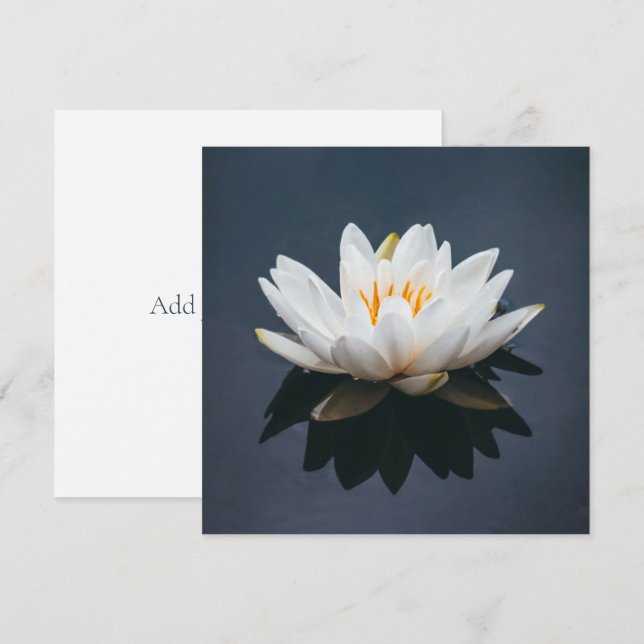 FLAT CARD :  LOTUS (Front/Back)