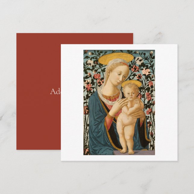 FLAT CARD : MADONNA & CHILD : 1942  (Front/Back)