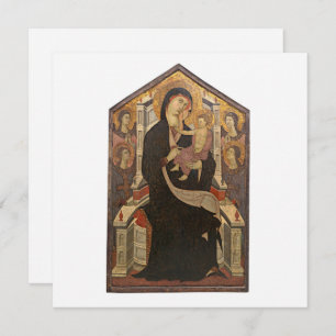 FLAT CARD : MADONNA & CHILD/ FOUR ANGELS  : 1320 