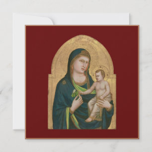 FLAT CARD : MADONNA & CHILD : GIOTTO : 1337 