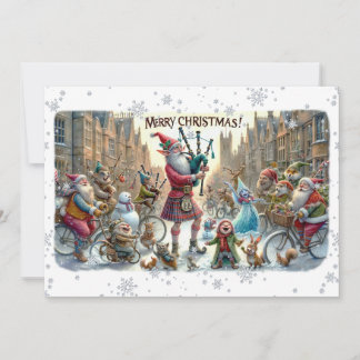 Flat Card Merry Christmas 025(ElfSanta)