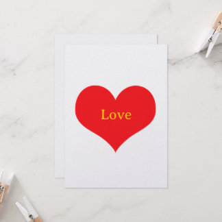 Flat Card Theme Love - Love - with Envelope
